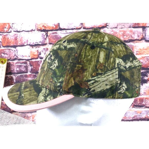 Browning Womens Pink Trim Camo Baseball Cap Adjustable OSFA Cotton - Picture 5 of 7